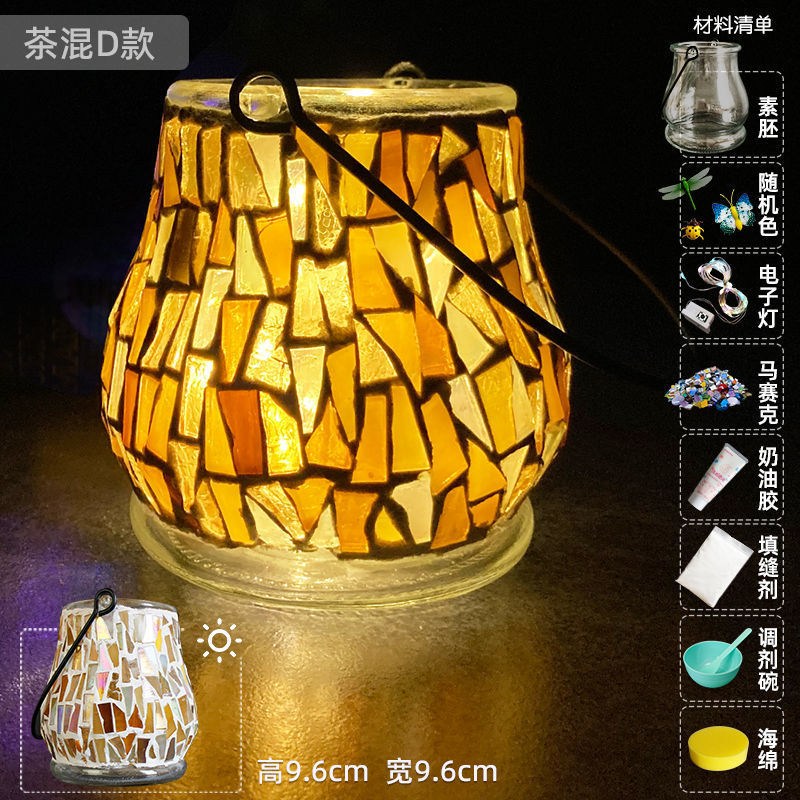 Glass Mosaic Candle Holder DIY